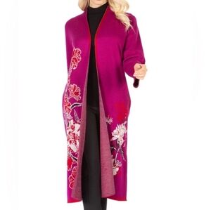 Badgley Mischka NWTs Floral Cardigan